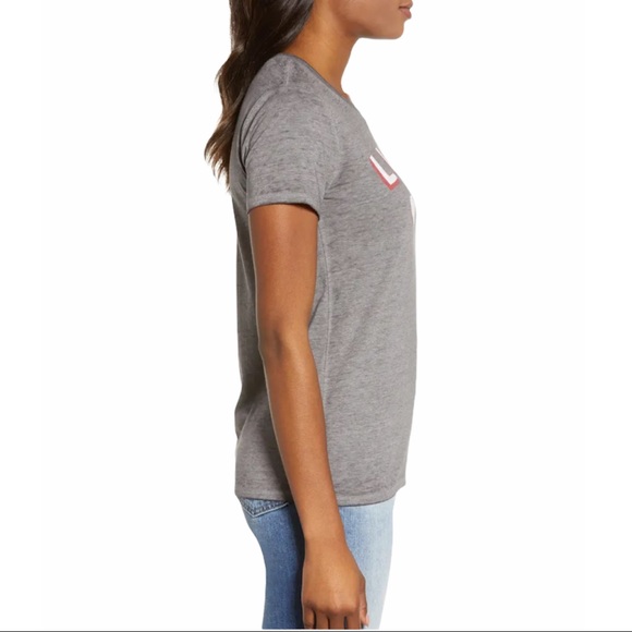 LUCKY BRAND T-Shirt Three Hearts Tee Grey - Picture 4 of 10